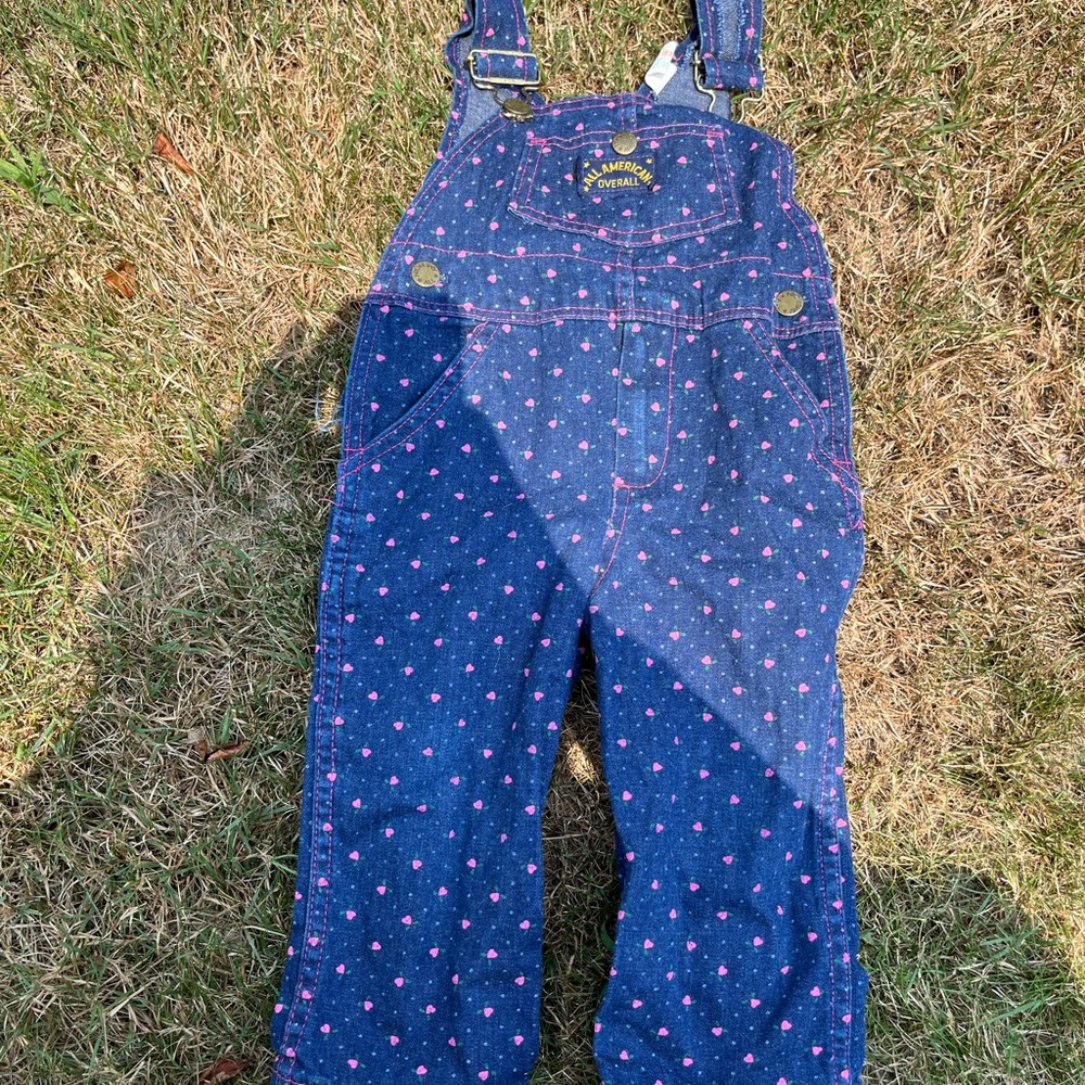 Vintage Healthtex Heart overalls size 2T
